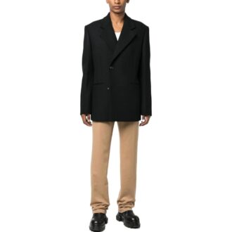 Pantalon slim en cachemire « Marron »