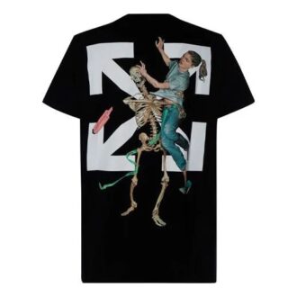 Pascal Skeleton Imprimé Shorts Manches courtes Noir