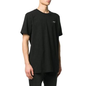 Petit logo, col rond, Shorts, noir