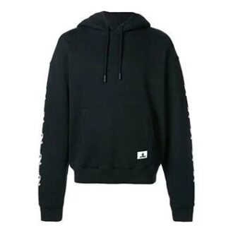 Polaire à capuche imprimée SS19 pour homme, noir
