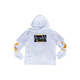 Pull ample Off-White pour homme FW21 à imprimé Caravaggio, blanc