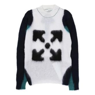 Pull Arrow noir/blanc pour homme Blanc