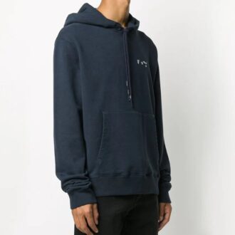 Pull à capuche ample imprimé logo FW20 pour homme, gris