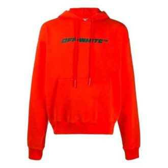Pull à capuche ample Trellis FW20 pour homme, orange