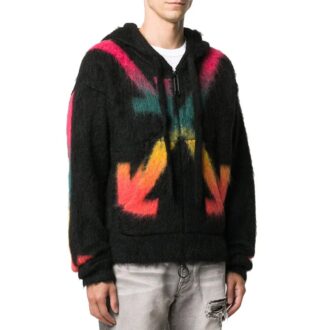 Pull à capuche Arrows Vein FW20 pour homme, noir