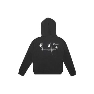 Pull à capuche brodé FW20 pour homme, noir