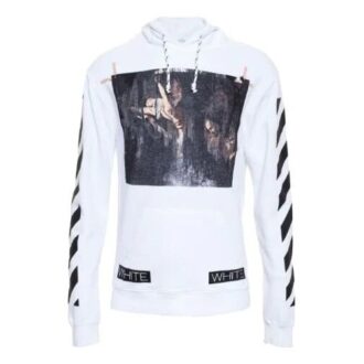 Pull à capuche Caravaggio pour homme, blanc