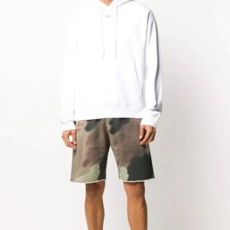 Pull à capuche FW20 Stencil Arrows pour homme, blanc