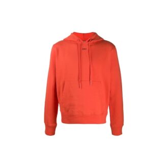 Pull à capuche FW20 Stencil pour homme, orange