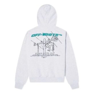 Pull à capuche FW20 Trellis Worker pour homme, gris