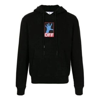 Pull à capuche FW21 avec logo, manches longues, noir