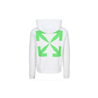 Pull à capuche imprimé Arrows pour homme, blanc