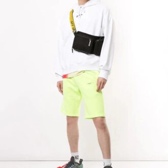 Pull à capuche imprimé logo FW20 pour homme, blanc