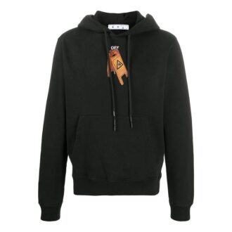 Pull à capuche imprimé Pascal pour homme, noir
