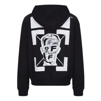 Pull à capuche imprimé Pivot Fish FW20 pour homme, noir