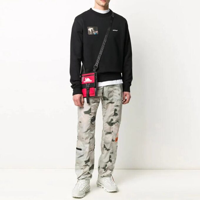 Pull Caravaggio Angel Printing pour homme, noir, collection automne-hiver 2020