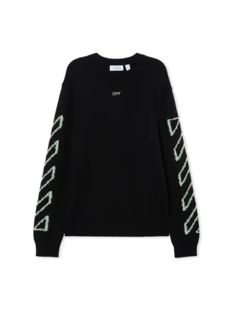 Pull à col rond Diagonal Arrow Fuzzy