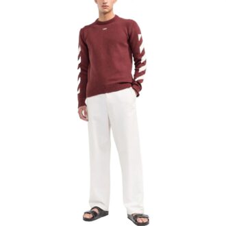 Pull à col rond en maille à motifs fléchés