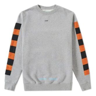 Pull à col rond à imprimé à carreaux dans le dos, version grise