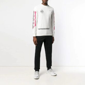 Pull à col rond pour homme SS19 Impressionism Arrows Sketch
