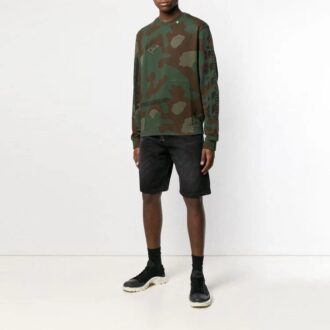Pull à col rond SS19 Camouflage Diag Stencil