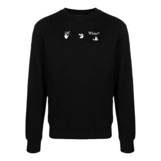 Pull à col rond SS21 Peace Worldwide Logo Noir
