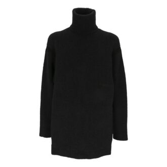 Pull à col roulé avec logo brodé