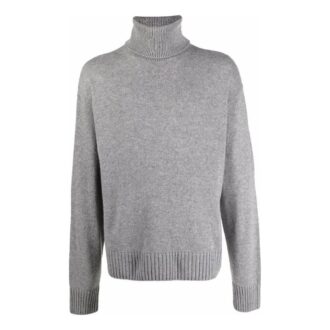 Pull à col roulé avec logo brodé