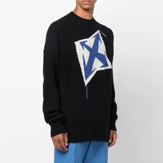 Pull en laine Arrows Intarsia