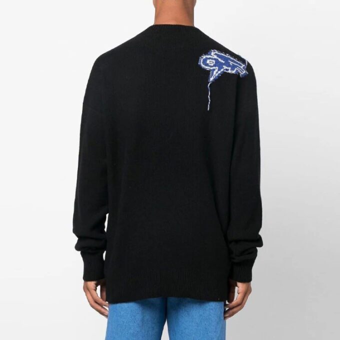 Pull en laine Arrows Intarsia