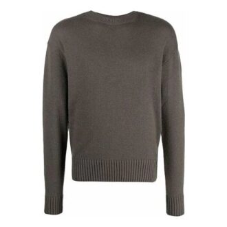Pull en laine basique Off-White pour homme, coupe ample, marron Pull en laine basique Off-White pour homme, coupe ample, marron