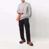 Pull en laine brodé de logo Off-White pour homme, gris