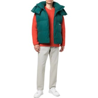 Pull en laine à manches longues et col rond Off-White pour homme, collection automne-hiver 2022, couleur unie, logo brodé, coupe ample, orange Pull en laine à manches longues et col rond Off-White pour homme, collection automne-hiver 2022, couleur unie, logo brodé, coupe ample, orange