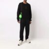 Pull en laine à manches longues Off-White pour homme FW21, motif Arrows et logo, noir