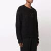 Pull en laine à manches longues Off-White pour homme FW21, motif Arrows et logo, noir