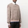 Pull en laine à motif logo et côtes Off-White pour homme, version beige