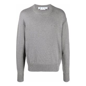 Pull en maille avec logo brodé