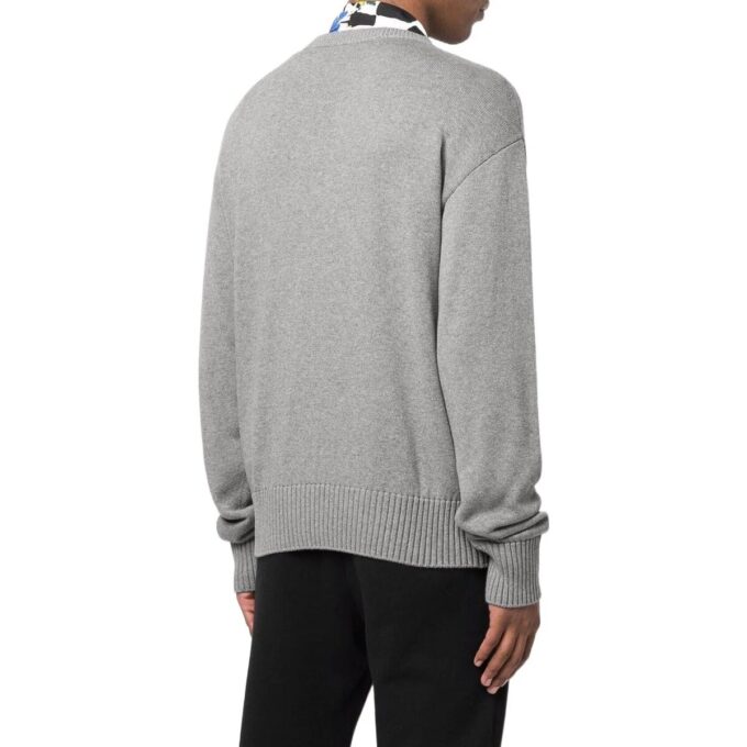 Pull en maille avec logo brodé