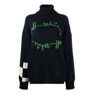 Pull en maille avec logo Off-White Noir