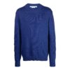 Pull en maille intarsia avec logo en damier
