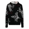 Pull en maille intarsia Off-White pour homme SS21 Noir