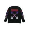 Pull en mohair dégradé pour homme, noir
