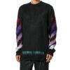 Pull en mohair dégradé pour homme, noir