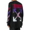 Pull en mohair dégradé pour homme, noir