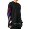 Pull en mohair dégradé pour homme, noir