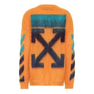 Pull à flèches dégradées pour homme, orange