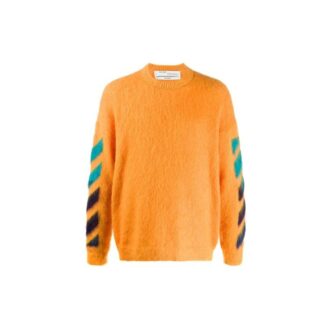 Pull à flèches dégradées pour homme, orange