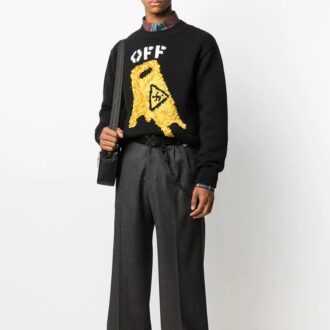 Pull homme FW20 noir/jaune