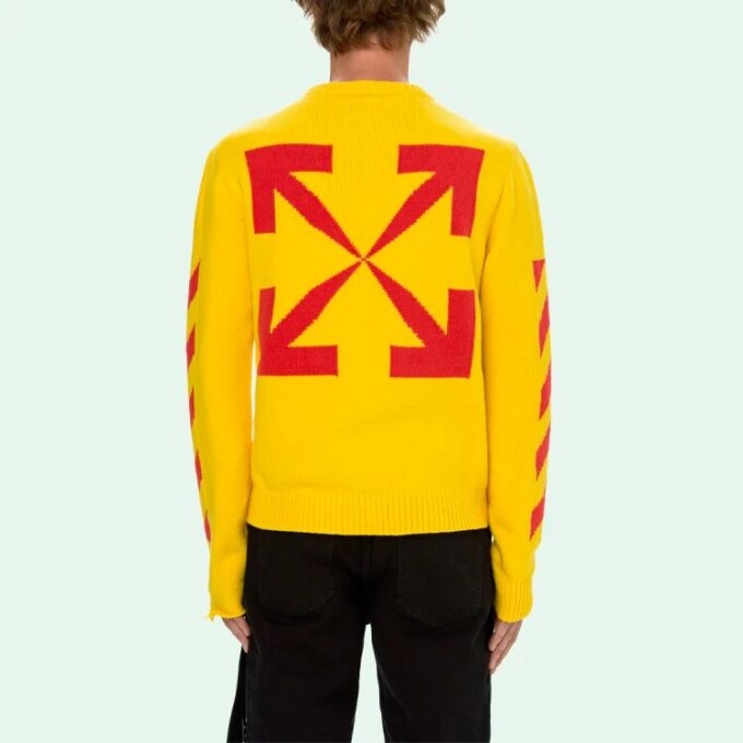 Pull homme SS21 coupe ajustée jaune