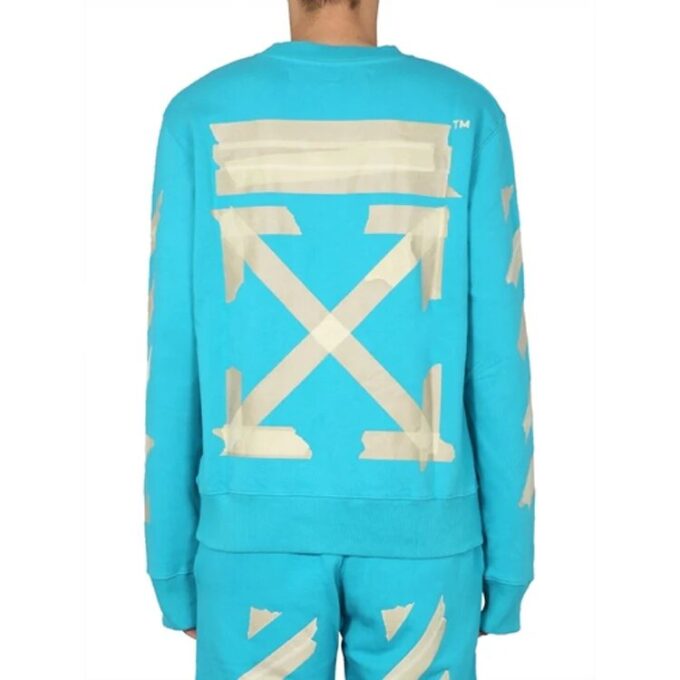 Pull imprimé Arrows pour homme, bleu